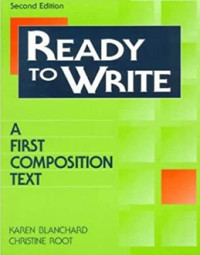Image of READY TO WRITE - A first composition text