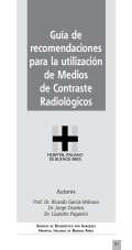 Guía de recomendaciones para la utilización de Medios de Contraste Radiológicos