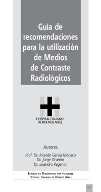 Image of Guía de recomendaciones para la utilización de Medios de Contraste Radiológicos