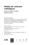 Medios de Contraste Radiológico