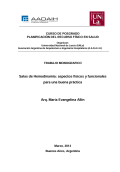 CURSO DE POSGRADO PLANIFICACIÓN DEL RECURSO FÍSICO EN SALUD