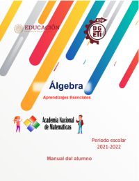 Image of ÁLGEBRA MANUAL DEL ALUMNO